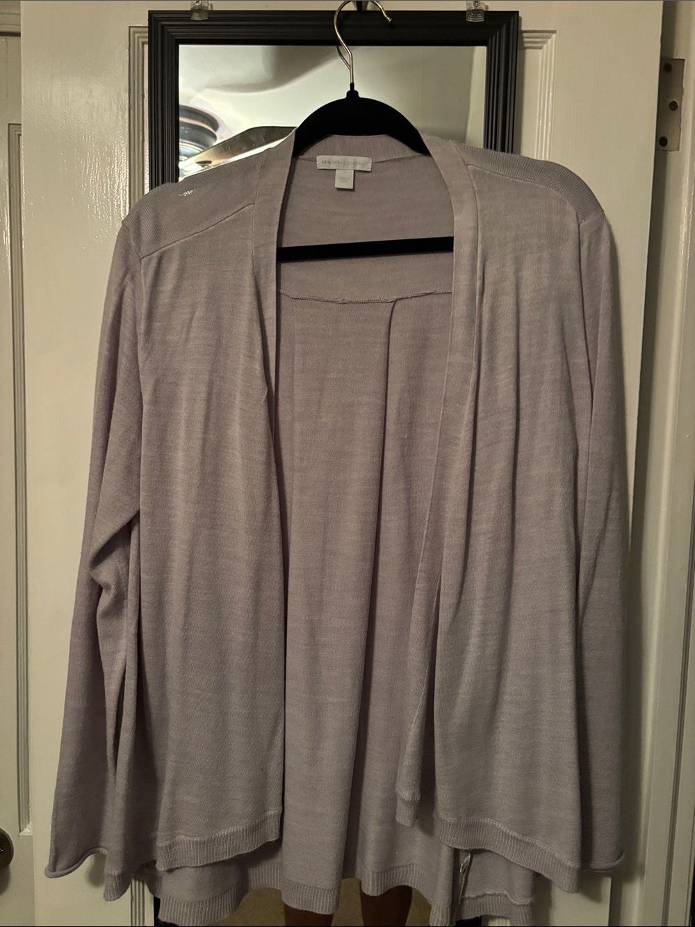 Light gray Open-Front Women's Cardigan Sweater